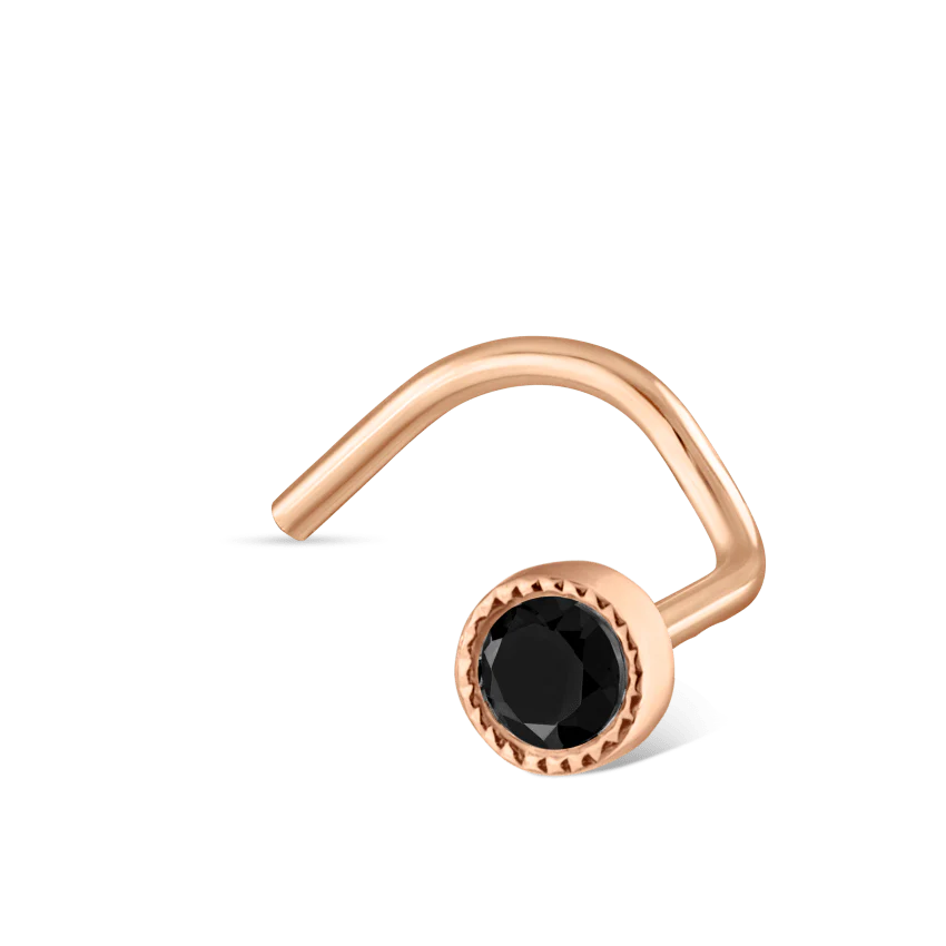 Black Diamond Scalloped Set Nostril Screw - Image 17