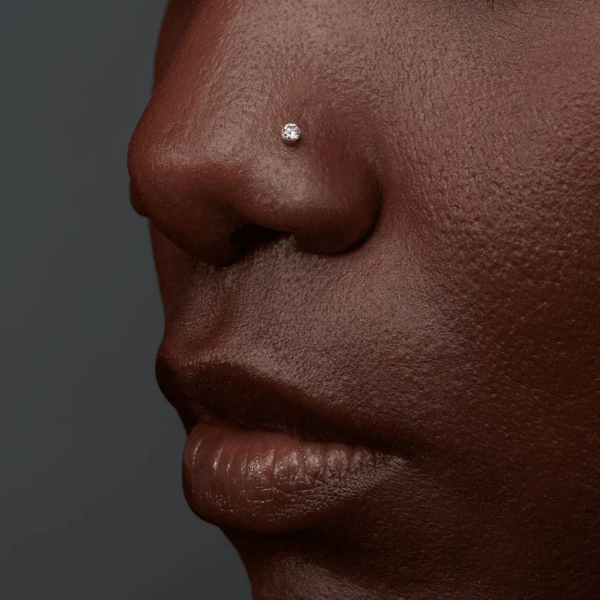 Invisible Set Diamond Nostril Screw - Image 15