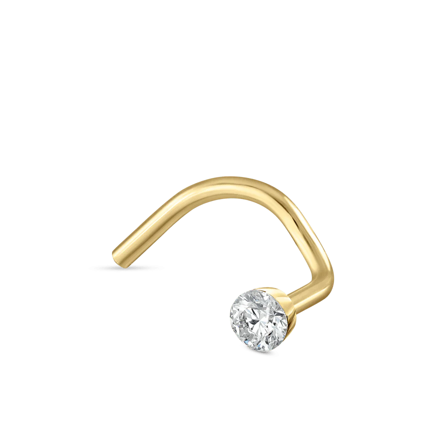 Invisible Set Diamond Nostril Screw - Image 38