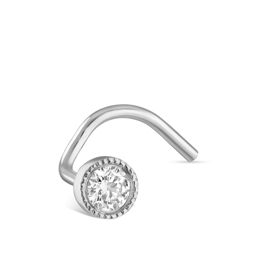 Diamond Scalloped Set Nostril Screw - Image 29