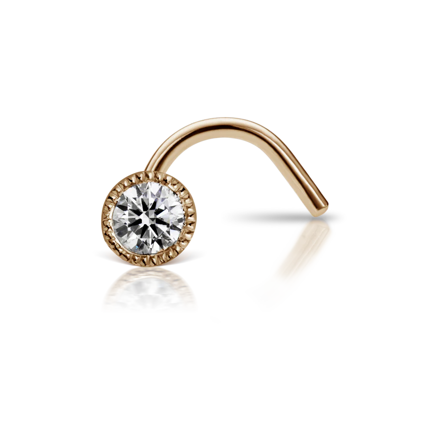 Diamond Scalloped Set Nostril Screw - Image 36