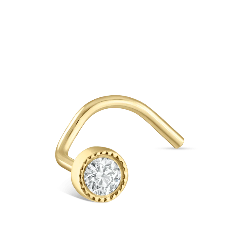 Diamond Scalloped Set Nostril Screw - Image 58