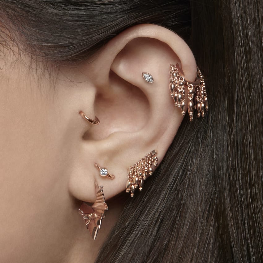Tassel Bar Stud Earring - Image 13