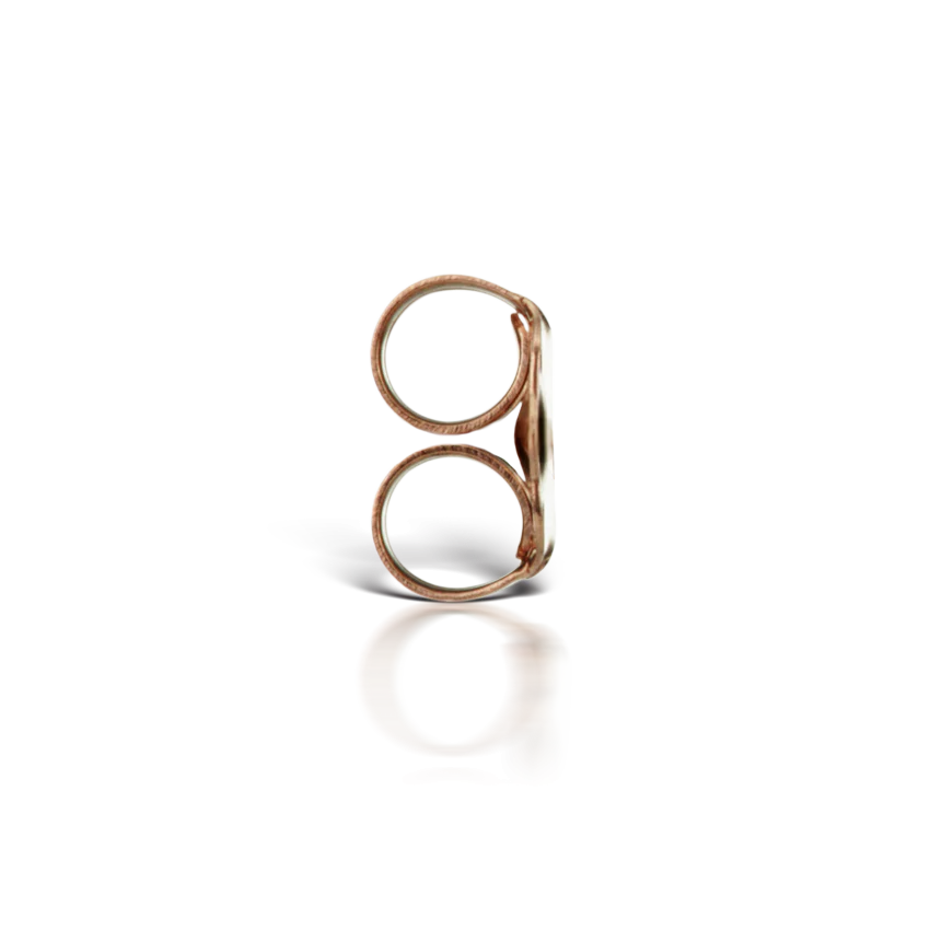14k Gold Traditional Stud Earring Back - Image 8
