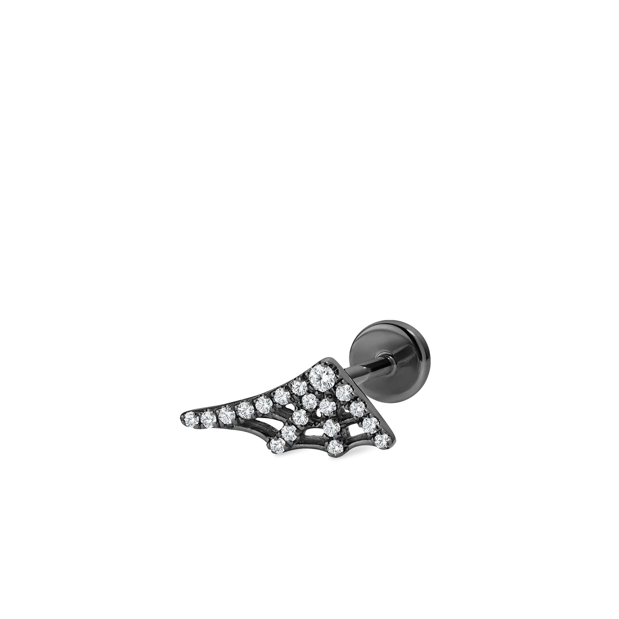 Diamond Web Threaded Stud Earring - Image 41