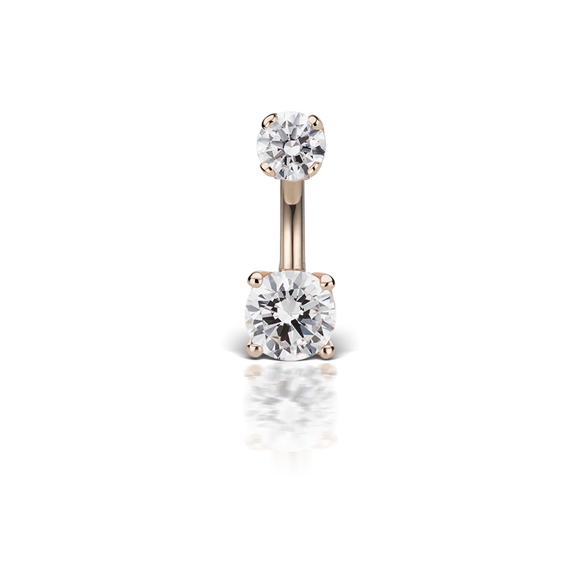 Prong Set Cubic Zirconia Rook Barbell - Image 29