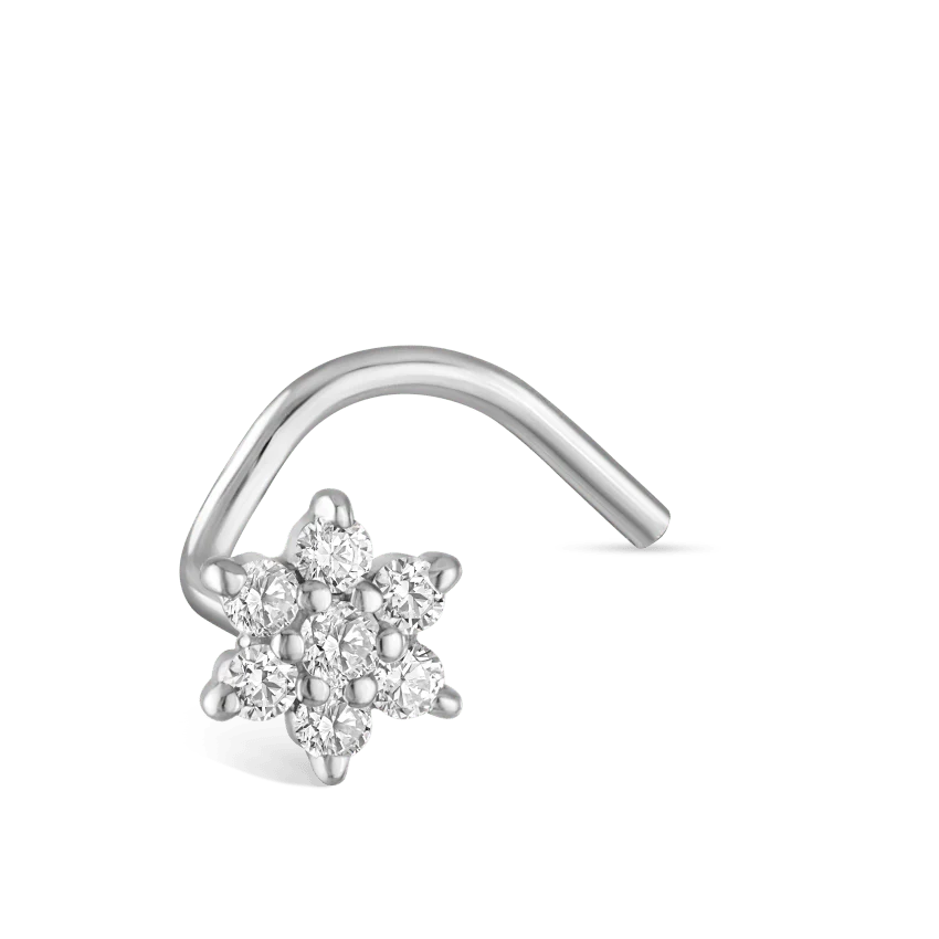 Diamond Flower Nostril Screw - Image 2