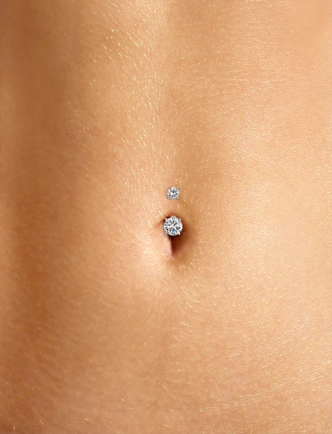 Cubic Zirconia Prong Solitaire Barbell - Image 53