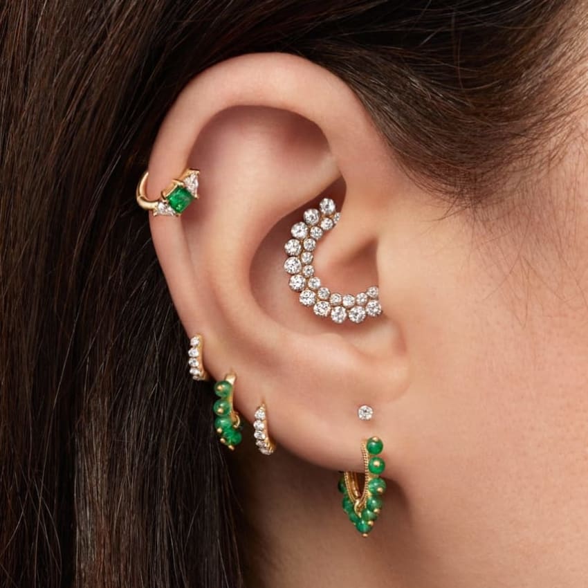 Invisible Diamond Apsara Hoop Earring - Image 11