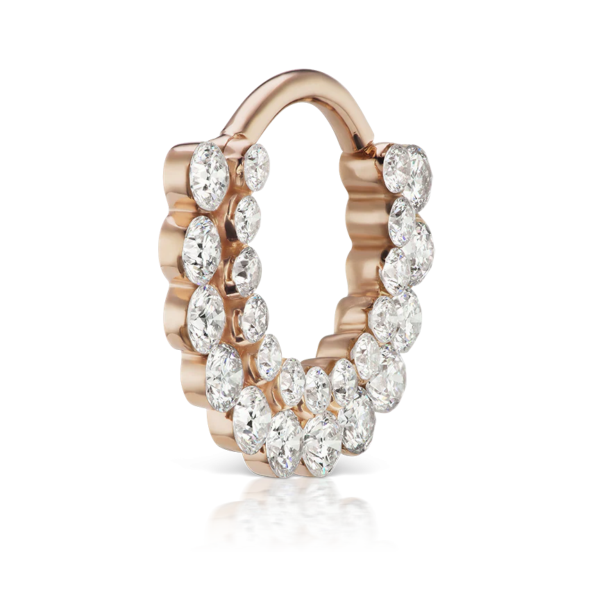 Invisible Diamond Apsara Hoop Earring - Image 34
