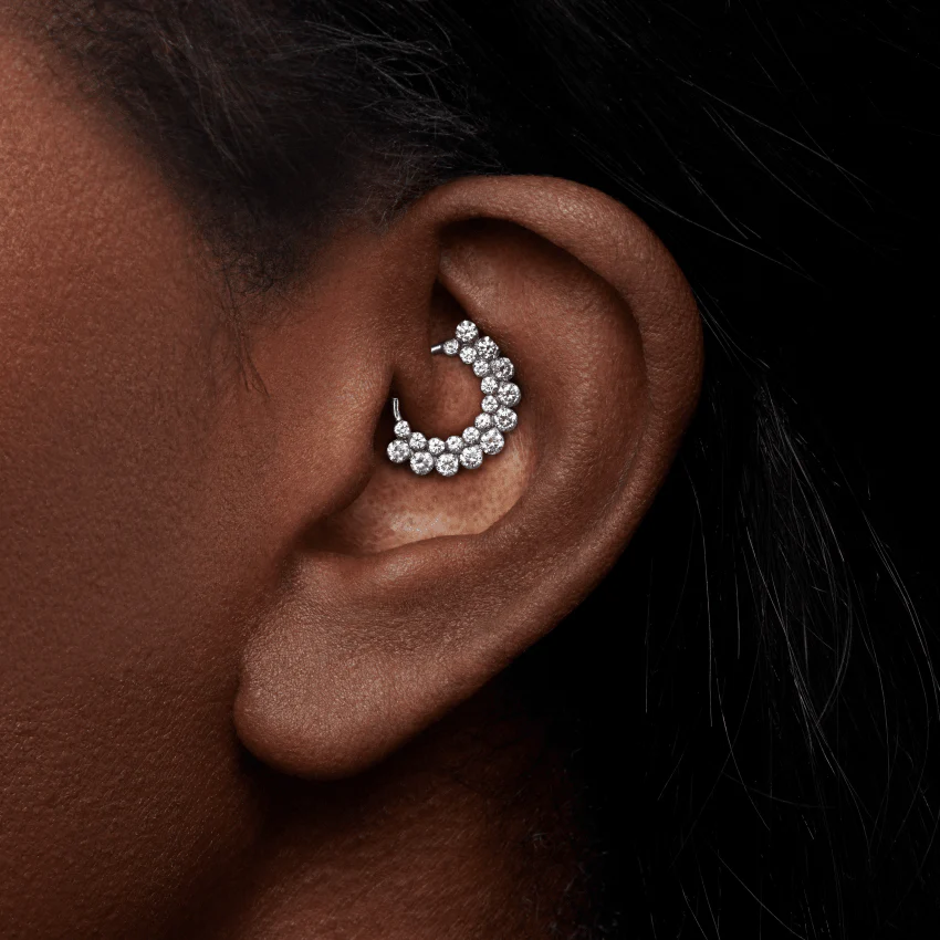 Invisible Diamond Apsara Hoop Earring - Image 8