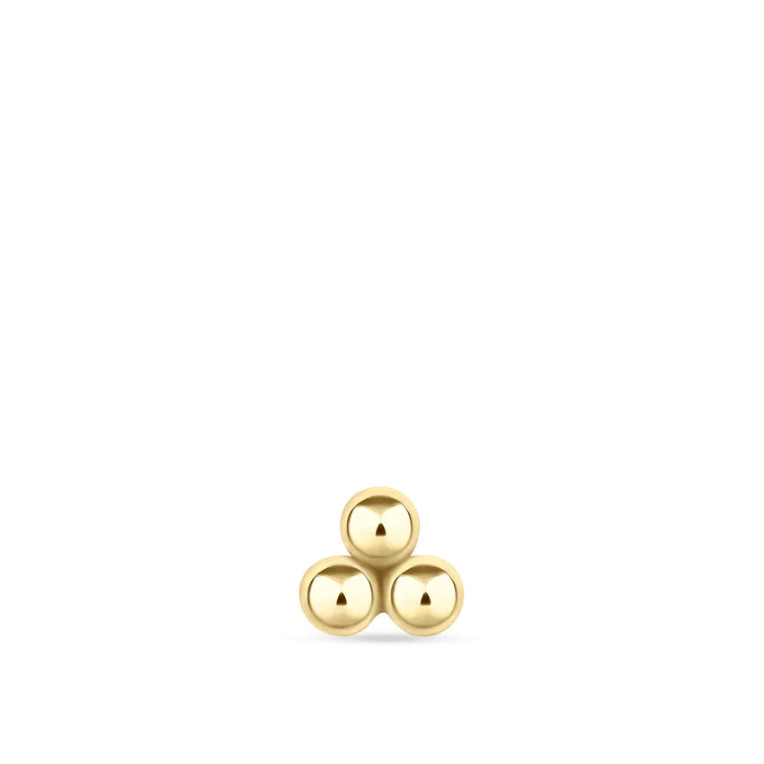 Ball Trinity Threaded Stud Earring - Image 22