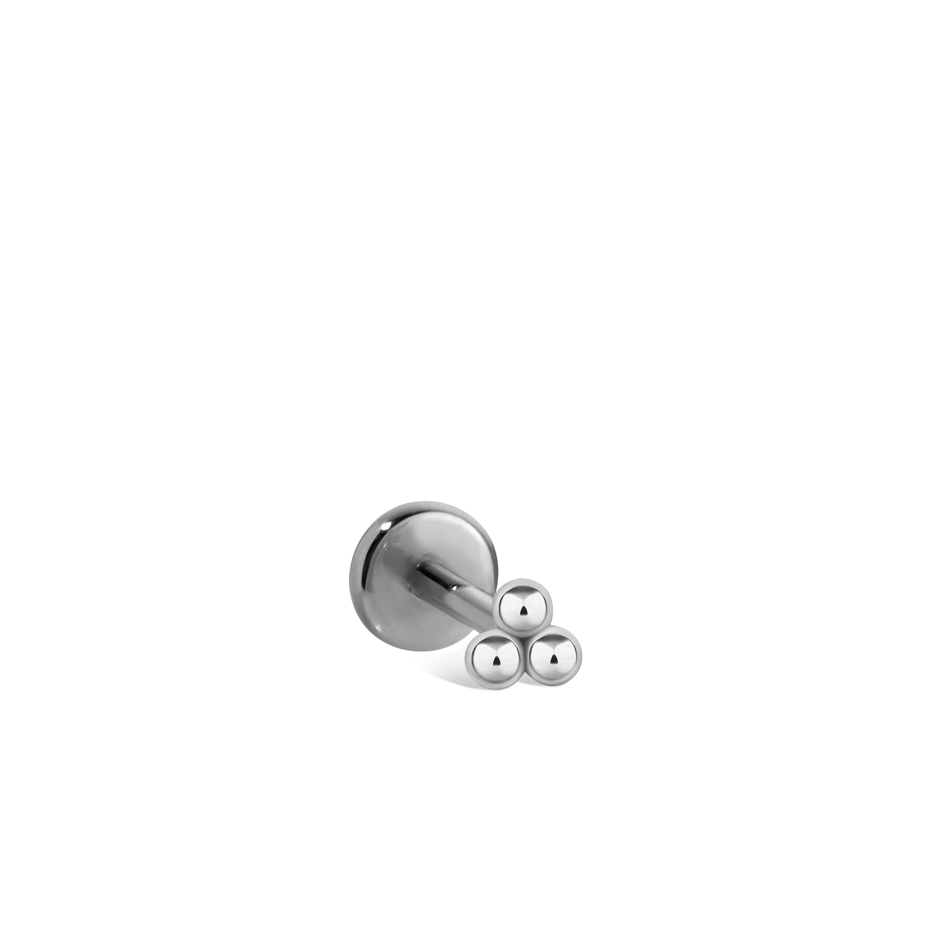 Ball Trinity Threaded Stud Earring With Titanium Backing - Image 47