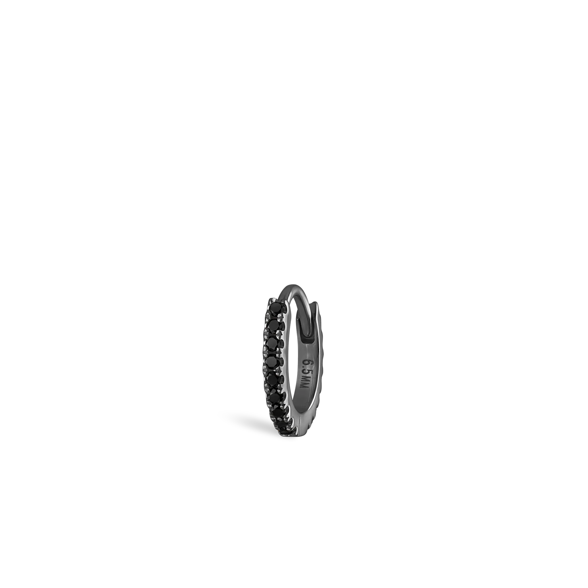 Black Diamond Eternity Hoop Earring - Image 110