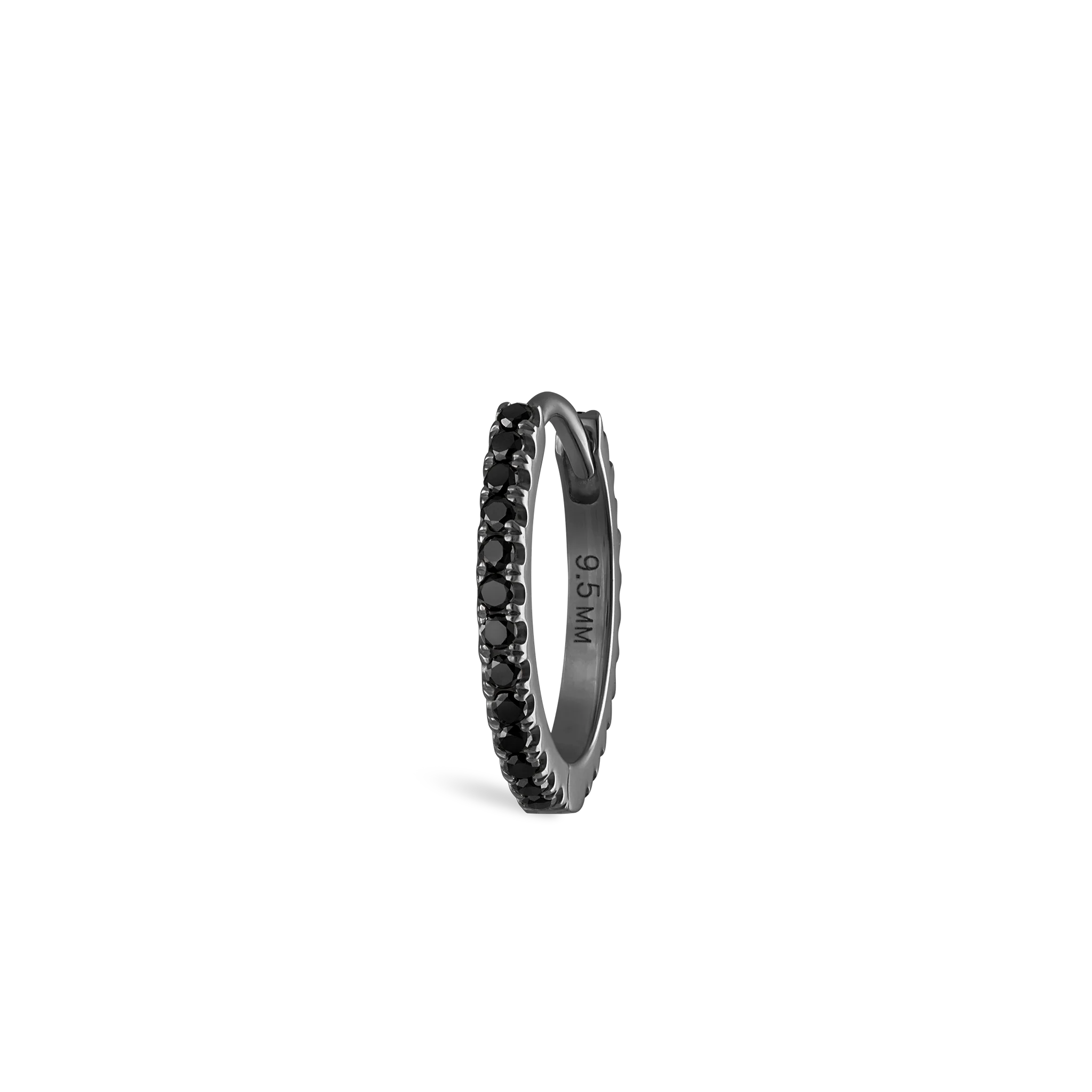 Black Diamond Eternity Hoop Earring - Image 112