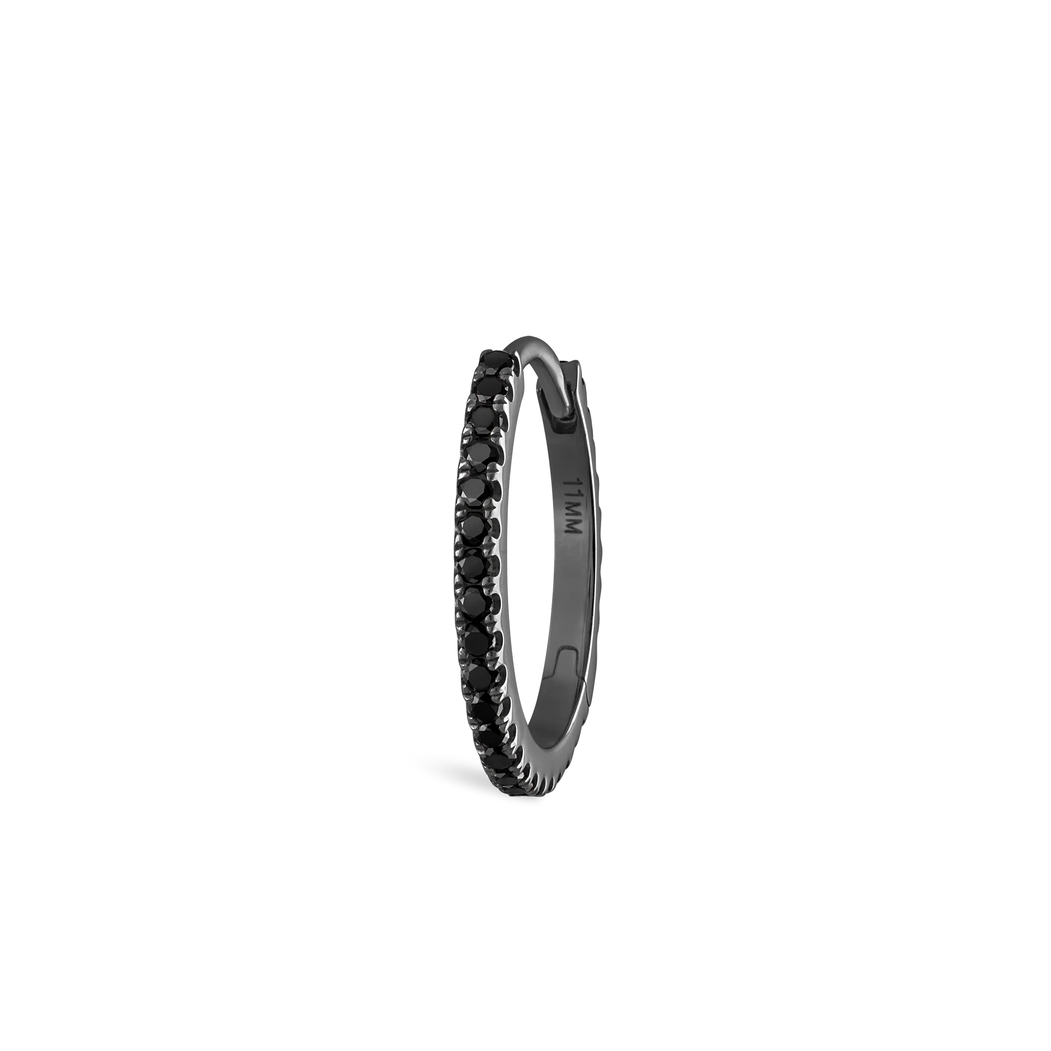 Black Diamond Eternity Hoop Earring - Image 113