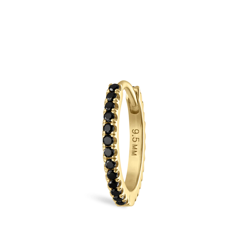 Black Diamond Eternity Hoop Earring - Image 30