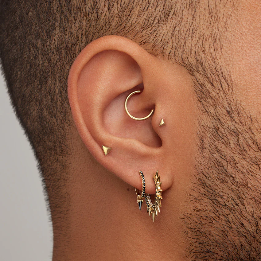 Black Diamond Eternity Hoop Earring - Image 59