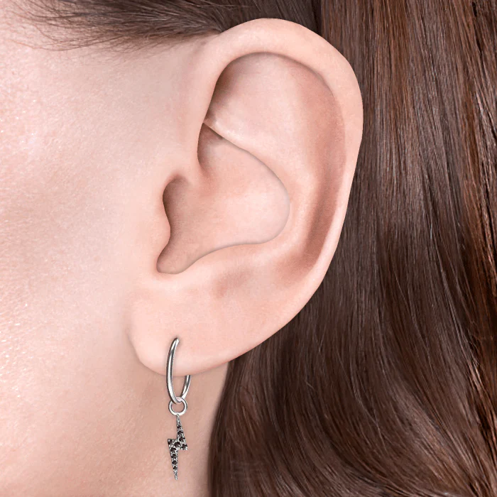 Black Diamond Lightning Bolt Charm - Image 4