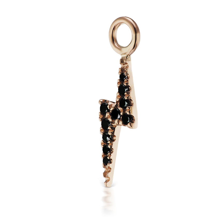 Black Diamond Lightning Bolt Charm - Image 9