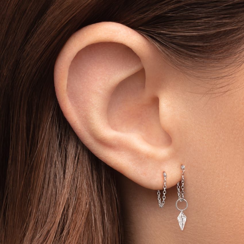 Chain Wrap Stud Earring - Image 10