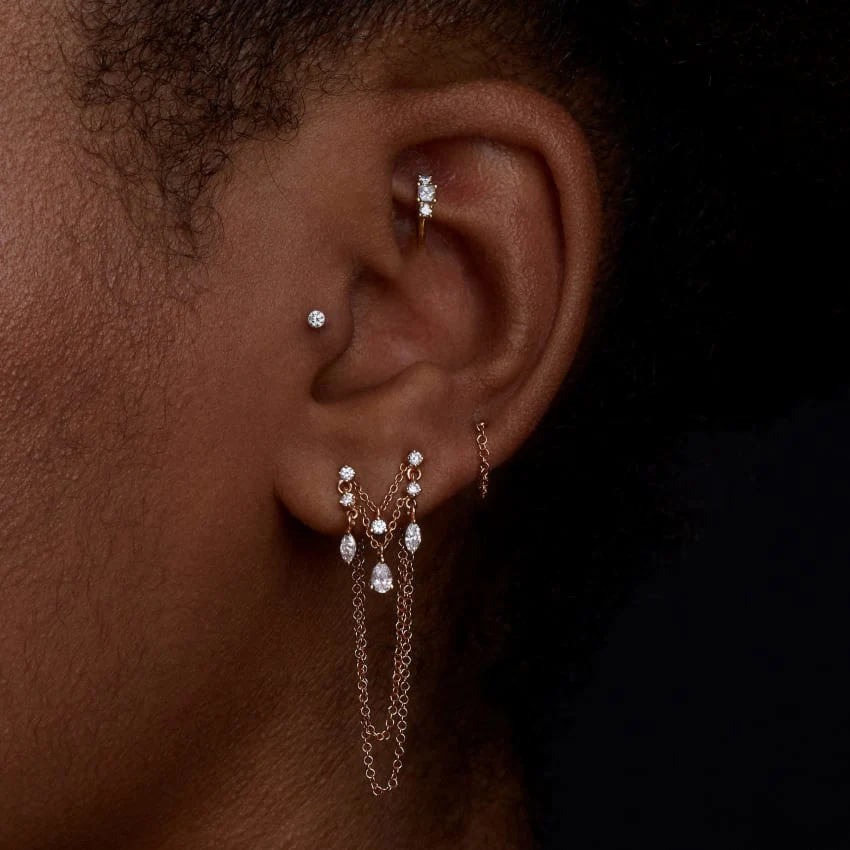 Chain Wrap Stud Earring - Image 28