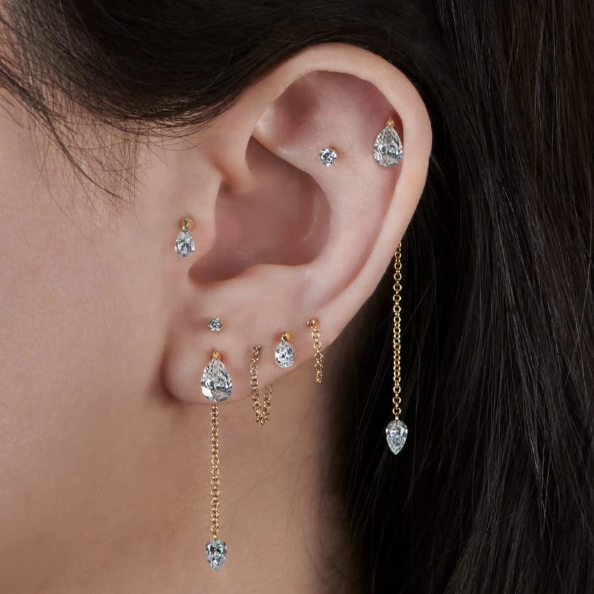 Chain Wrap Stud Earring - Image 30