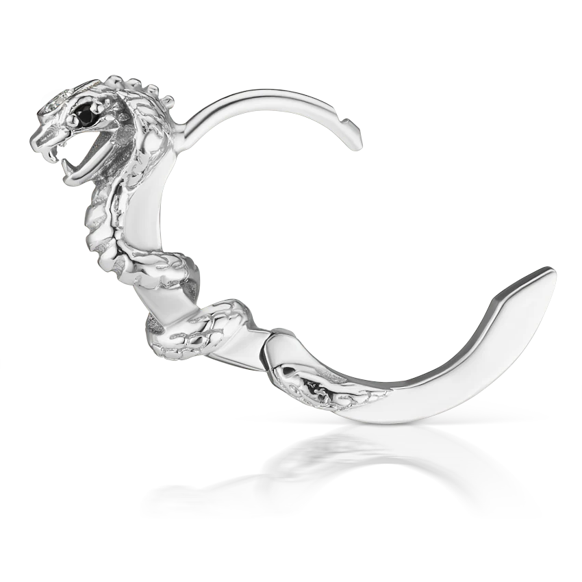 Cobra Ring with Black Diamond Eyes - Image 5