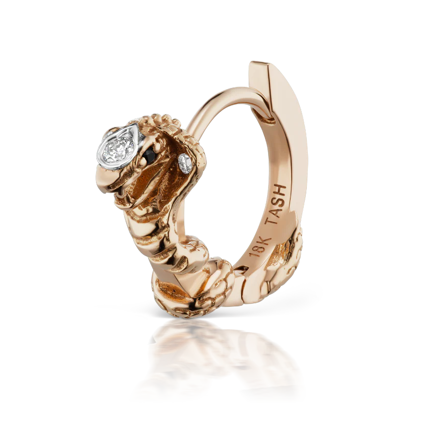 Cobra Ring with Black Diamond Eyes - Image 6