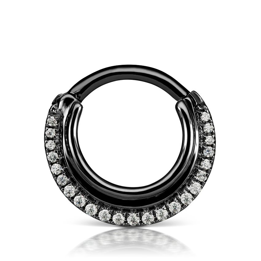 Cubic Zirconia Dhara Hoop Earring - Image 15