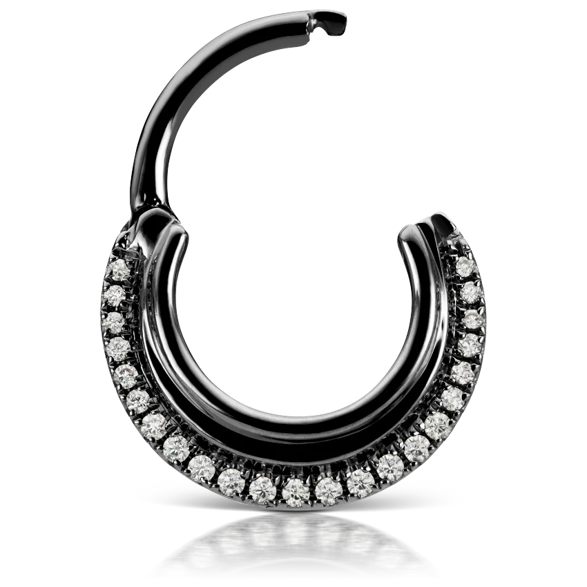 Cubic Zirconia Dhara Hoop Earring - Image 17