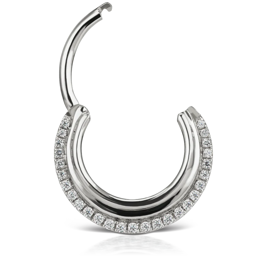 Cubic Zirconia Dhara Hoop Earring - Image 5