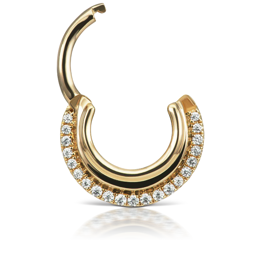 Cubic Zirconia Dhara Hoop Earring - Image 7