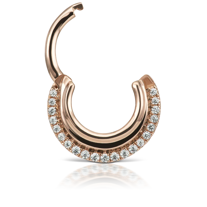 Cubic Zirconia Dhara Hoop Earring - Image 9