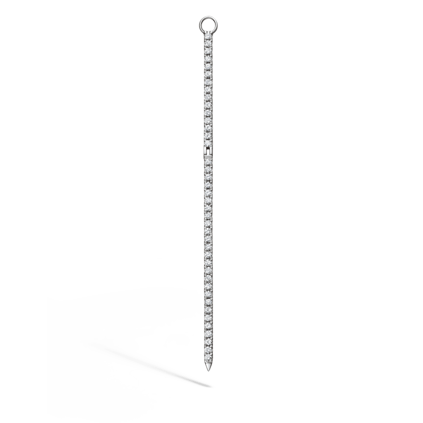 Diamond and Emerald Eternity Bar Charm - Image 16