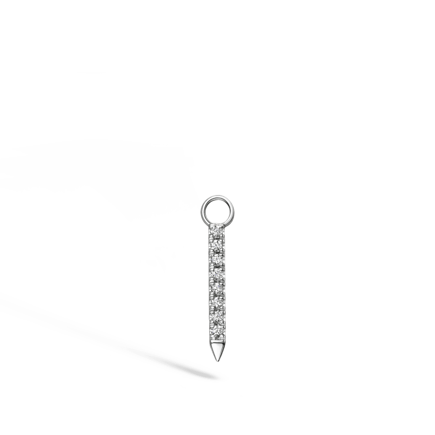 Diamond and Emerald Eternity Bar Charm - Image 7