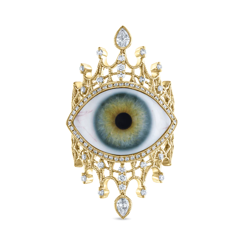 Diamond Crown Eye Finger Ring - Image 62