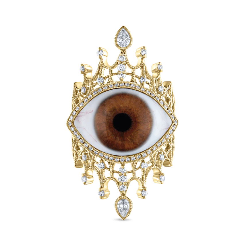 Diamond Crown Eye Finger Ring - Image 65