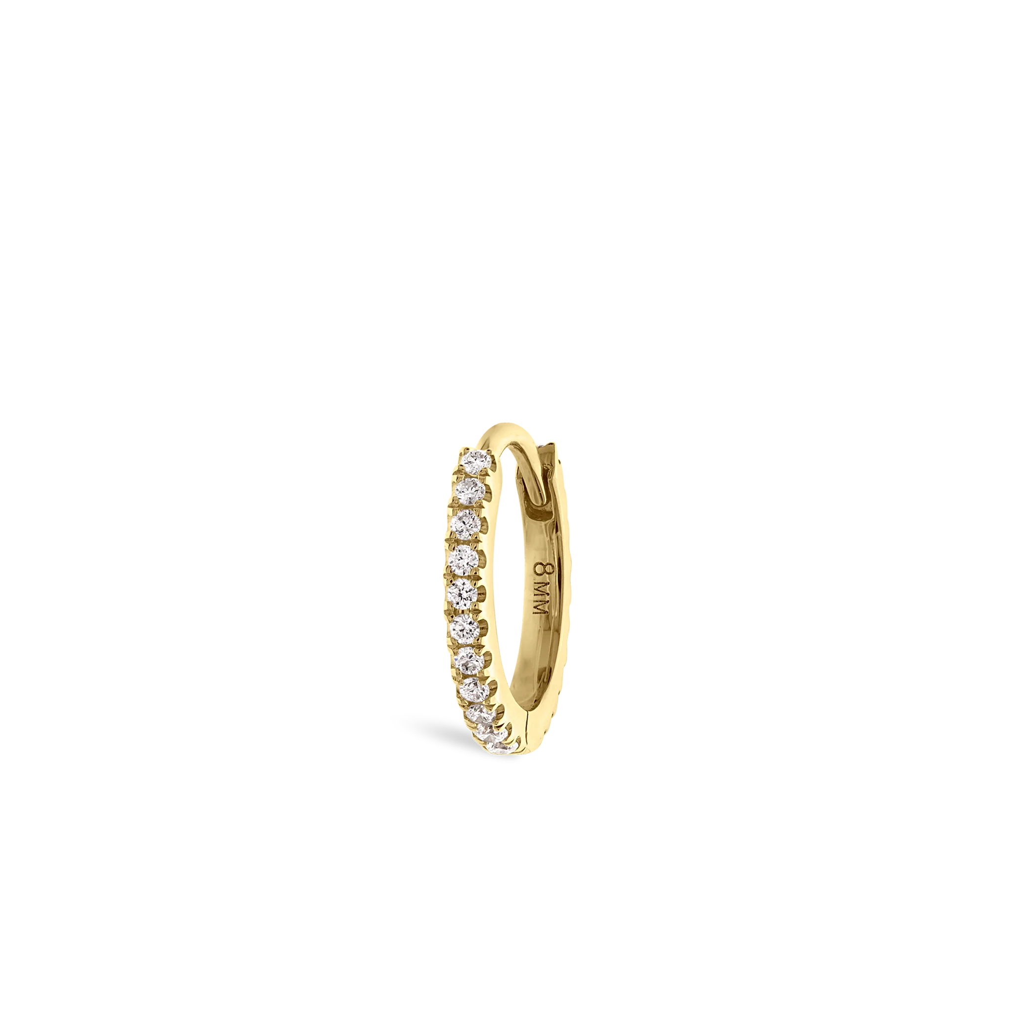 Diamond Eternity Hoop Earring - Image 191