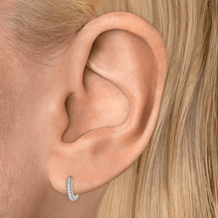 Diamond Eternity Hoop Earring - Image 28