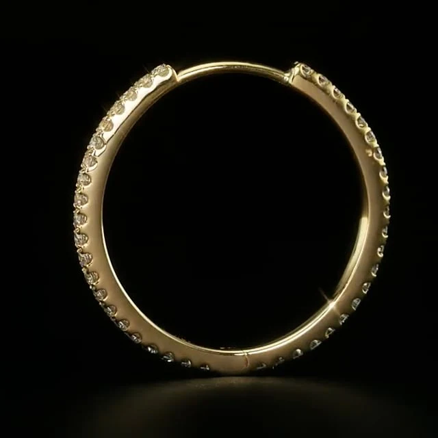 Diamond Eternity Hoop Earring - Image 41