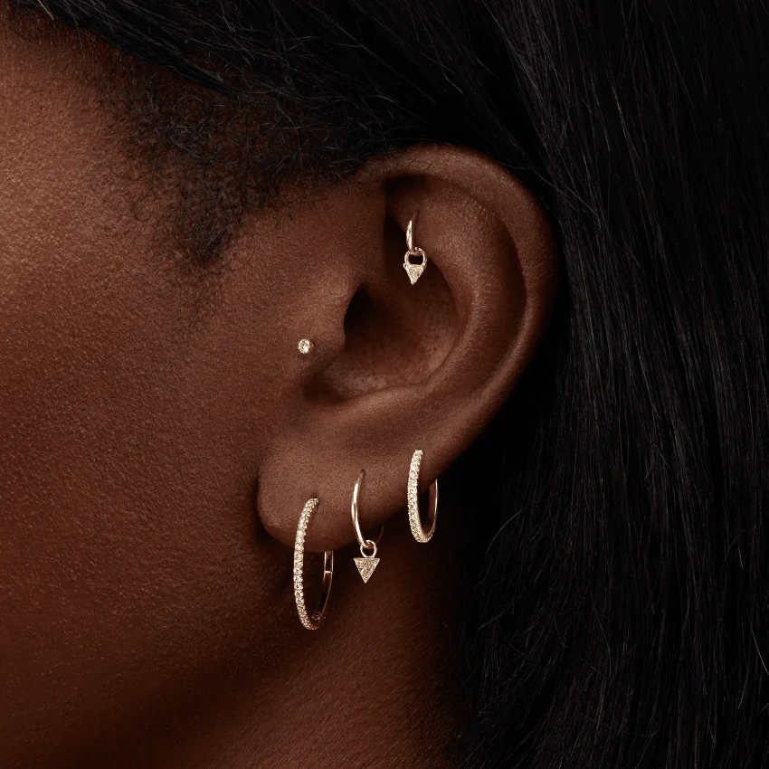 Diamond Eternity Hoop Earring - Image 53