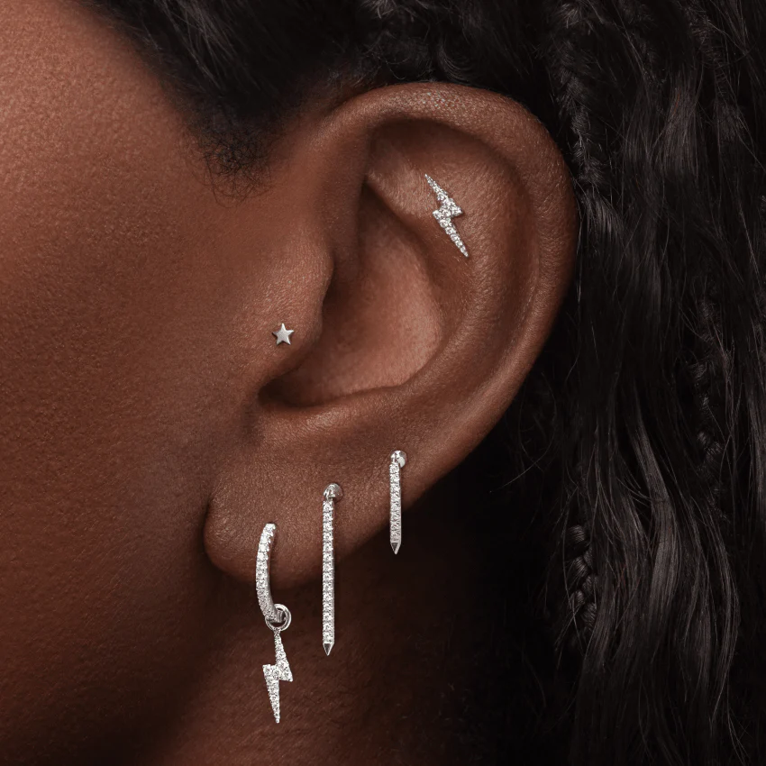 Diamond Eternity Hoop Earring - Image 61