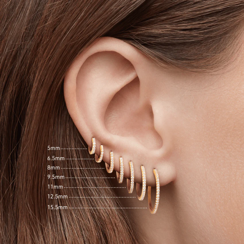 Diamond Eternity Hoop Earring - Image 62