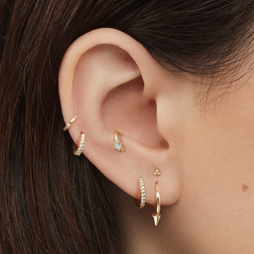 Diamond Eternity Hoop Earring - Image 72