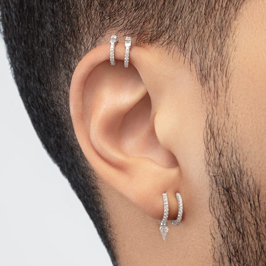 Diamond Eternity Tash Cuff Earring - Image 16