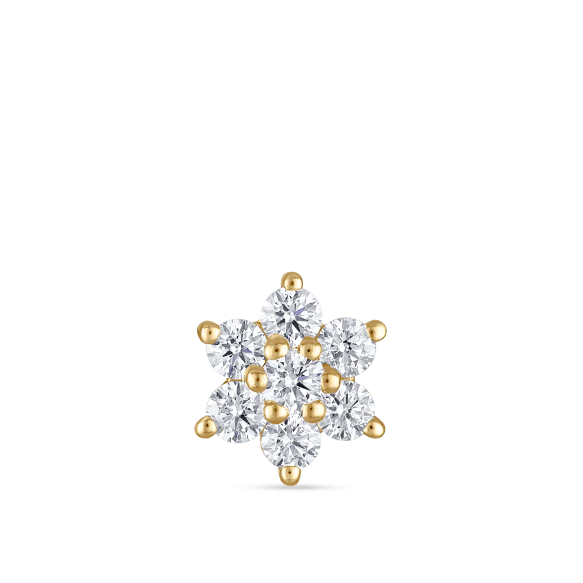 Diamond Flower Stud Earring - Image 24
