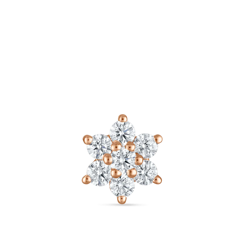 Diamond Flower Stud Earring - Image 36
