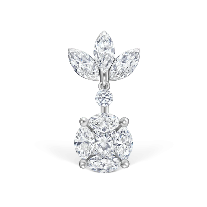 Diamond Lotus and Cluster Navel Barbell - Image 11