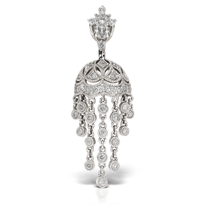 Diamond MT Tiara with Parasol Dangle Barbell - Image 4